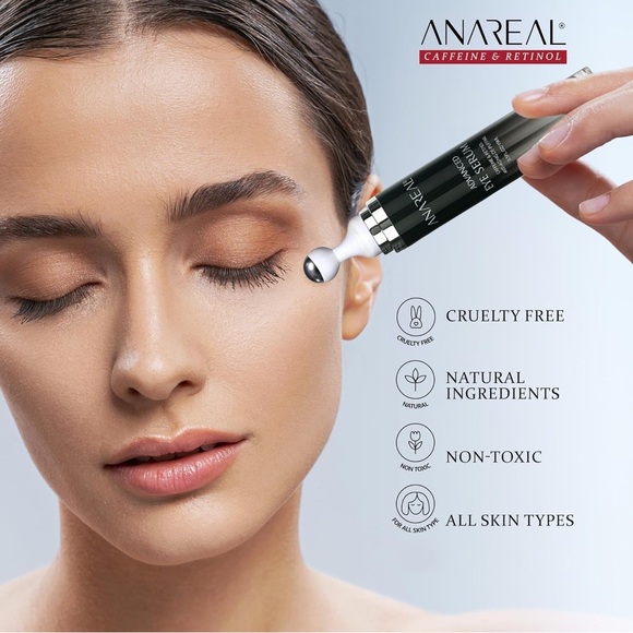 ANAREAL ADVANCED EYE SERUM - CAFFEINE & RETINOL - ANTI-AGING DEPUFFING - Picture 4 of 8
